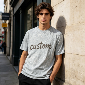 Camiseta Casual para Hombre, 100% Algodón Transpirable, 230 Gramos de Peso de Tela, con Logotipo Personalizado - Product Image 1