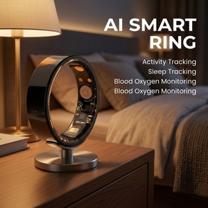 Health ECG Smart Ring Sleep Heart Rate Blood Oxygen Motion IP68 5ATM Waterproof <b>for</b> Men Women Sport Outdoors Fitness Tracker - Product Image 1