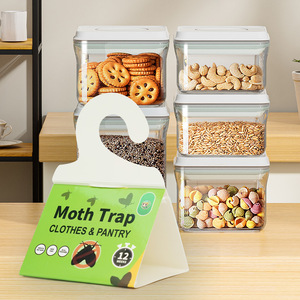 Pièges à mites de garde-manger doublement puissants avec phéromones |   Attrape-mites de la cuisine efficace pour la cuisine et la <span class=keywords><strong>maison</strong></span> |   Comment se débarrasser des mites - Product Image 1