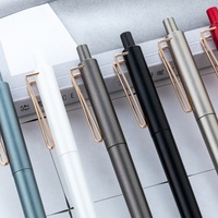 Stylo rétractable en forme de V de qualité supérieure, logo personnalisé, cadeau d'affaires, stylo de signature, stylo peint à la pulvérisation multicolore