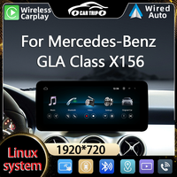 Système Linux 10,25/12,3 pouces pour voiture Mercedes-Benz Classe GLA X156 / C117, lecteur vidéo de navigation CarPlay, Android Auto