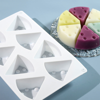 Moule en silicone en forme de fromage à 8 cavités, moule à cake pops en silicone antiadhésif pour la cuisine domestique