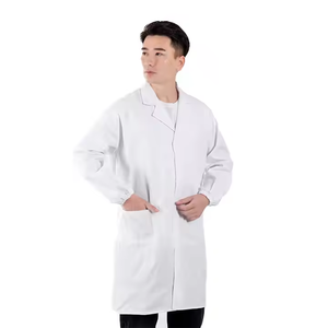 Meilleure vente à manches longues hommes et femmes médecins vêtements de laboratoire usine alimentaire pharmacie vêtements de travail personnalisation médecin infirmière uniforme - Product Image 4