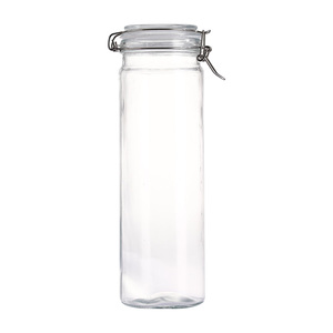Extra Large 2-Liter Clear Glass Jar with Lid Tall <strong>Skinny</strong> Style for <strong>Pasta</strong> and Spaghetti - Product Image 1