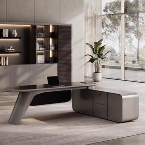 Роскошный l-образный менеджер, офисный стол и стул, Деревянная офисная мебель, современный дизайн, офисный стол для руководителей, стол для офиса - Product Image 4