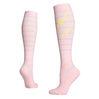 Chaussettes de sport longues antidérapantes Terry Sole pour la course à pied en plein air, la remise en forme, la compression