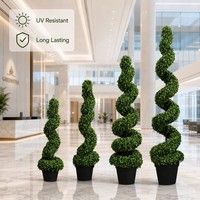 Árbol Artificial Realista de Boj en Maceta, Planta Simulada para Decoración de Interiores, Hogar u Oficina, Estilo Nórdico, Topiario, Pequeña Vegetación