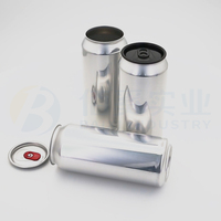 Fournisseur de canettes en aluminium standard et personnalisées de 330 ml et 500 ml avec couvercle facile à ouvrir pour l'emballage de café, de thé et de boissons