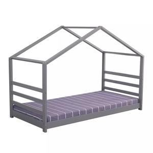 Moderno 3 pies individual de madera maciza gris marco niños casa cama en casa del árbol niño cama estilo de diseño - Product Image 2