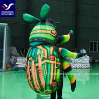 Insectes gonflables de parade avec prise d'installation durable et facile de ventilateur intégré alimentée