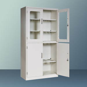 Gabinete de Vidrio para Laboratorio OWS-959, Construcción de Acero con Puertas de Vidrio y Estantes Ajustables para Almacenamiento en Laboratorio - Product Image 1