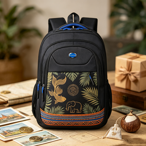 Custom Embroidery Logo <b>Large</b> <b>Capacity</b> Multi Functional Travel Souvenir <b>Backpack</b> Water Resistant Hiking Sports <b>Backpack</b> - Product Image 1