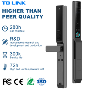 <span class=keywords><strong>Cerradura</strong></span> Inteligente Deslizante <span class=keywords><strong>para</strong></span> Puerta <span class=keywords><strong>de</strong></span> Aluminio Ttlock con Bluetooth, Reconocimiento Facial, Wifi Tuya, Código Digital, Huella Dactilar, Impermeable y Delgada - Product Image 5
