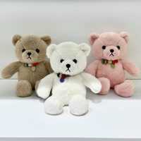 Peluche Ours Kawaii en Gros, Ours en Peluche à Nœud Papillon Couleurs Variées Styles Mixtes, Logo Personnalisé OEM pour Distributeur de Jouets