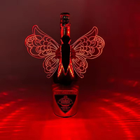 Bâton lumineux LED étanche en acrylique pour soirées en boîte de nuit, Thanksgiving, Saint-Valentin, motif papillon, vente chaude, plusieurs modèles