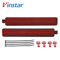 Vinstar Lentille rouge LED pare-chocs arrière LED réflecteur lumière répéteur latéral pour Cadillac pour CTS 2008-2013 pour CTS-V 2009-2014