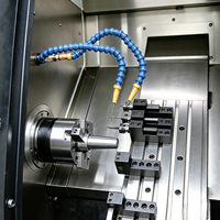 Tour CNC à banc incliné YH46C économique pour le métal avec tourelle motorisée à axe C pour la production d'arbres, de disques et de pièces rotatives à brides