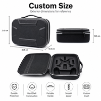 Étui de transport rigide en EVA personnalisé avec insert en mousse, boîte de rangement portable et protectrice pour équipement