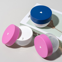 Pots cosmétiques de luxe personnalisés en PP avec couvercle à vis pour crème visage et soins de la peau, avec emballage estampé or, 200g/250g
