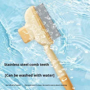 Peigne autonettoyant de toilettage pour animaux de compagnie en un clic pour la perte de <span class=keywords><strong>chat</strong></span> et de chien Outil en plastique durable - Product Image 3