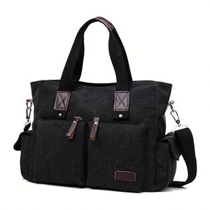 Bolsa de Lona de Gran Capacidad, Nueva Bolsa Bandolera Minimalista para Uso Casual - Product Image 4