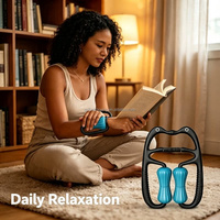 Masseur de jambes multifonctionnel pour hommes et femmes, rouleau circulaire à clipser pour mollets, relaxation sportive, mise en forme, appareil manuel de soin des pieds et équipement de fitness