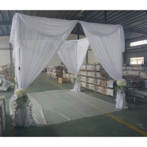 Aluminum adjustable drapes and curtains <b>backdrop</b> <b>stand</b> wedding used pipe and drape - Product Image 4