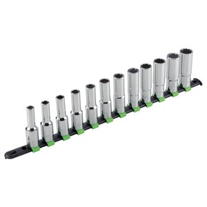 6 Point Socket <b>Set</b> 10 <b>Pc</b> Metric 4 To 13 Mm For Auto Repair Tools - Product Image 1