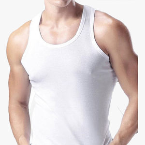 Camiseta sin mangas personalizable 100% algodón para hombre, ajustada, talla grande, para verano, fitness y jóvenes - Product Image 5