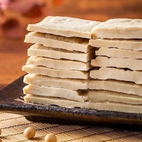 Tofu séché naturel, riche en protéines, à base de plantes, en tranches, saveur naturelle de soja, paquet de 320g