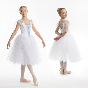 Robe de tutu de ballet pour filles, longue jupe en tulle, costume de danse pour spectacle sur scène, tutu romantique Casse-Noisette - Product Image 1