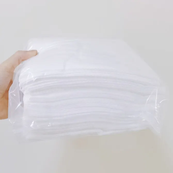 Absorbent & Quick Dry weiß geprägtes Einweg-Salon-Pediküre-Spa-Handtuch