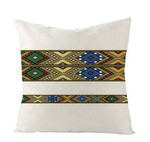 Rideau de douche traditionnel éthiopien Saba <span class=keywords><strong>Telet</strong></span> en tissu imperméable de 72x72 pouces pour salle de bain - Product Image 4