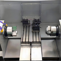 Torno CNC de Doble Husillo y Doble Torreta WY100 Económico con Eje X para Aplicaciones de Ingeniería General