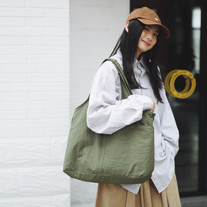 Women's <b>large</b> capacity customizable logo printed linen cotton canvas shopping <b>bag</b> - Product Image 6