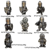 Samurai Armor Knight Statue en résine Décor de jardin artisanal pour collectionneurs d'art