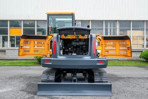 100% nuevo Hyundai HX60G Mini excavadora de 6 toneladas para paisajismo marca coreana excavadora de orugas confiable de alto rendimiento - Product Image 6