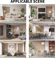 Panneaux muraux acoustiques Akupanel à absorption sonore, panneaux à lattes 3D décoratifs modernes, écologiques, NRC 0.8, école, appartement, hôtel, villa, MDF