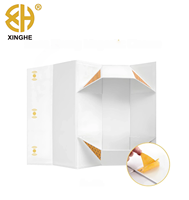 Boîte cadeau artisanale sur mesure, boîte à vin en forme de coquille, emballage de luxe, boîte cadeau noire, emballage cadeau pour l'envoi postal