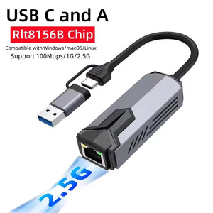 USB to 2.5bps Ethernet <strong>Adapter</strong> Type C Thunderbolt4/3 to RJ45 Network <strong>Adapter</strong> HUB Compatible for <strong>NAS</strong> Macbook Pro Windows11 PC - Product Image 5