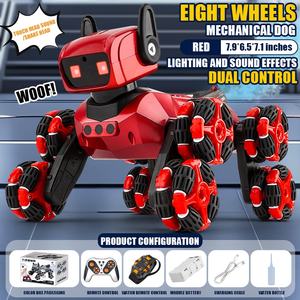 Cross-Border New Huit-Wheel Stunt RC Car Jouet pour enfants Mécanique <span class=keywords><strong>Chien</strong></span> Secouer <span class=keywords><strong>la</strong></span> tête Télécommande électrique Fabriqué - Product Image 2