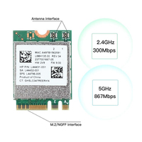 Adaptador inalámbrico de doble banda RTL8822CE 8822CE 802.11AC de 867Mbps BT5.0 NGFF M.2, tarjeta de red WiFi para actualización de portátiles