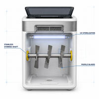 Composteur Électrique Microbien pour Déchets Alimentaires 5kg, Lot Quotidien, Fermentation 40°C, Inodore, Engrais Organique, Machine de Cuisine Domestique