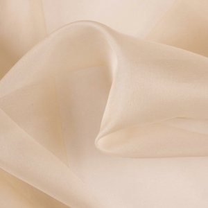 Custom <b>Plain</b> Organza Fabric Lightweight Airy Transparent Sheer Textile for Wedding Gown Saree Dress Decoration Fashion - Product Image 1