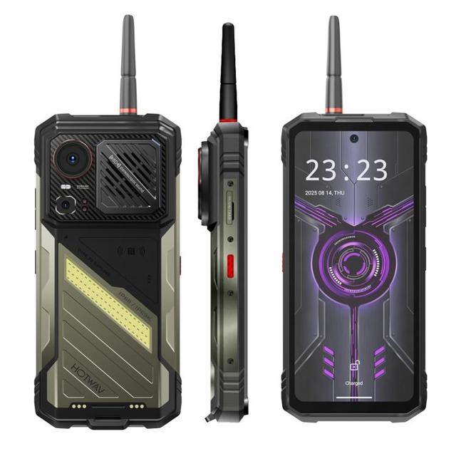 High Quality 5G HOTWAV Hyper 8 Ultra Walkie-talkie Phone 12GB+512GB 6.8 inch Android 15 12000mAh Battery Mobile Phone