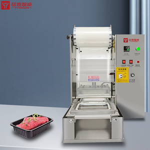 Полуавтоматический вакуумный упаковщик для лотков с функцией запайки и подачей азота для колбас, рыбы, мяса, сэндвичей (прямые поставки с завода) - Product Image 1