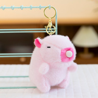 Porte-clés en peluche mini capybara mignon, ornement de sac capybara kawaii, petit pendentif animal en peluche pour décoration de sac à dos et cadeau