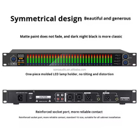 Égaliseur informatique double 31 bandes professionnel pour la scène domestique, performance haute-médium-basse, réduction du bruit, barre numérique de sonorisation, métal