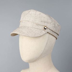 Béret britannique rétro pour femme, chapeau plat respirant printemps-été, chapeau de capitaine tendance pour la protection solaire - Product Image 3