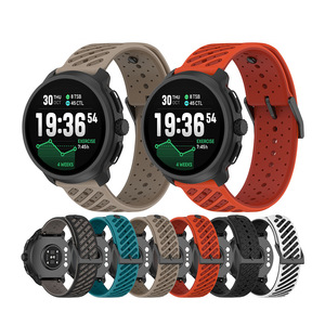 สายนาฬิกาอัจฉริยะซิลิโคนแนวสปอร์ต22มม. สำหรับ <span class=keywords><strong>Suunto</strong></span> Race 2 & vertical/ 5 <span class=keywords><strong>9</strong></span> Ocean /racs/ 3สายนาฬิการะบายอากาศ - Product Image 1